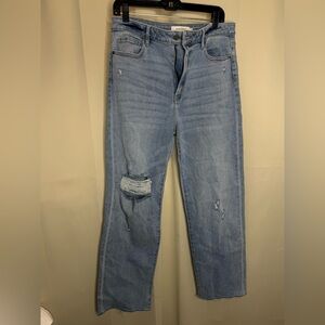 Hidden LA Distressed Straight Leg Jeans